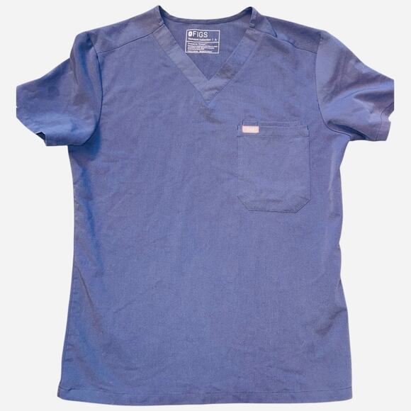 RARE EUC Figs Chisec Big Sky Three-Pocket Scrub Top Mens Size Small - Picture 4 of 4